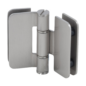 CRL Brushed Nickel Zurich 07 Series Glass-to-Glass Inline Outswing Hinge