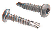 CRL #8 x 3/4" Pan Head Square Insert Tek Screw