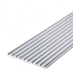 CRL 72" Floor Plate 5" Wide Aluminum