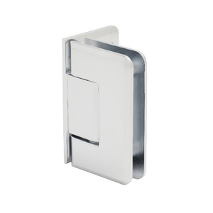 CRL Satin Chrome Pinnacle 044 Series Wall Mount Offset Back Plate Hinge