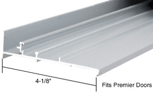 CRL Aluminum OEM Replacement Patio Door Threshold for Premier Doors - 4-1/8" x 8' Long