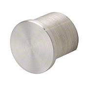 CRL 316 Brushed Stainless Steel End Cap for 1-1/2" GRRF15 Series Roll Form Cap Railing