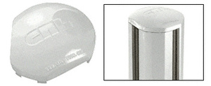 CRL Metallic Silver AWS 135 Degree Round Post Cap