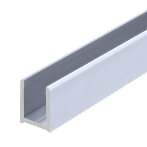 Satine 95" (2.49 m) High Profile Aluminum Glazing Channel for 3/8" Glass