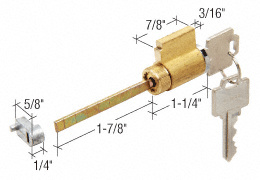 CRL 1-1/4" Cylinder Lock with Cam Adaptor for Weiser, Kwikset™ and Weslock