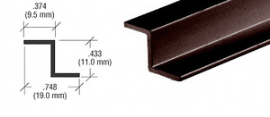 CRL Duranodic Bronze Z-Bar Aluminum Channel