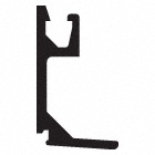 CRL-U.S. Aluminum Mid-Rail Thermal Door Glass Stop, Custom Paint, 21'-2"