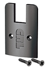 CRL Black Anodized Low Profile End Cap With Screws