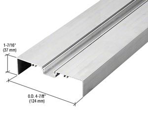 CRL 487 Clear Anodized OfficeFront™ Shallow Pocket Glazing Insert - 24'2"