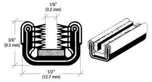 CRL Flexible 96" Unbeaded Glass Run Channel for 1949 to 1966 Diamond-T, International and Dodge Trucks