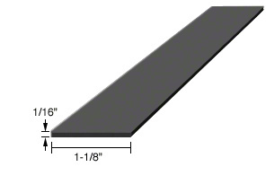 CRL 1/16" x 1-1/8" x 4" Silicone Rubber Setting Blocks