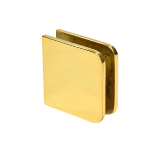 CRL Ultra Brass Traditional Style Fixed Panel U-Clamp