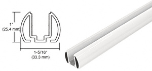 CRL Sky White AWS 60" Bottom Rail