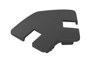 CRL Matte Black Notched Cap for 135 Degree Center Post