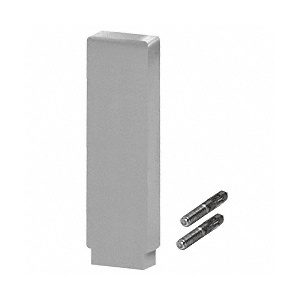 CRL-Blumcraft® Satin Anodized Decorative Flat End Caps for 638 Series Aluminum Cap Railings