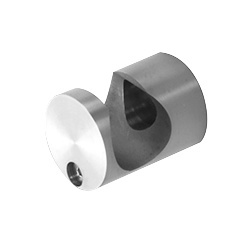 CRL Juliet 316 Brushed Stainless Replacement Round Center Support Fitting