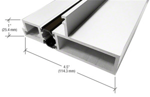CRL-U.S. Aluminum Series 900 Terrace Door Jamb, White KYNAR® Paint, 21'-2"