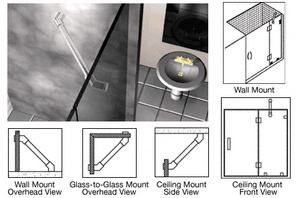 CRL Polished Chrome 39" Wall Mounted Support Bar