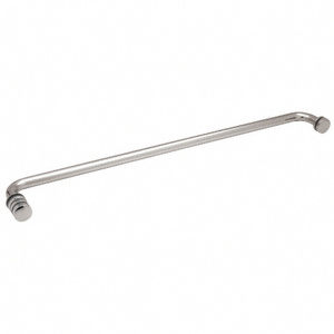 CRL Polished Chrome 24" Towel Bar with Contemporary Knob