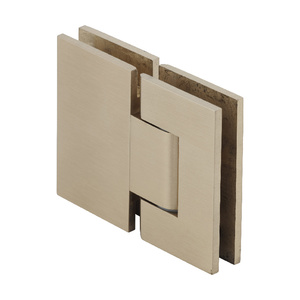 CRL Satin Brass Geneva 380 Series Adjustable 180 Degree Glass-to-Glass Hinge