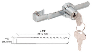 CRL Chrome Randomly Keyed Sliding Glass Door Lock