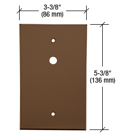 CRL Bronze TV Offset 3/8" Hole Acrylic Mirror Plate