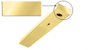 CRL Polished Brass End Cap for 1-3/4" x 4" Headers