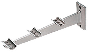 CRL Brushed Stainless 12" Tray Slide Shelf Bracket