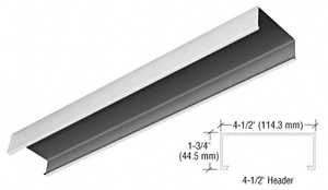 CRL Satin Anodized 4-1/2" Header Channel - 120"