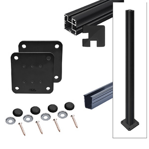 CRL Matte Black 1100 Series 90 Degree Post Kit