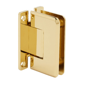CRL Ultra Brass Pinnacle 037 Series Wall Mount 'H' Back Plate Hinge