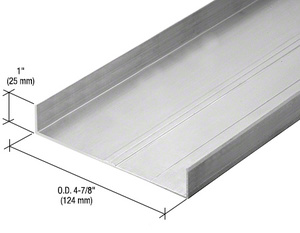 CRL 487 OfficeFront™ Floor Track Clear Anodized - 24'2"