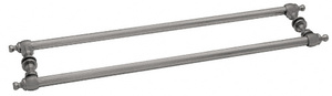 CRL Brushed Nickel Colonial Style 24" Back-to-Back Towel Bars