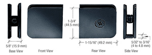 CRL Gun Metal Oversized Fixed Panel U-Clamp
