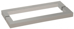 CRL Brushed Nickel 24" Square Style Back-to-Back Towel Bar