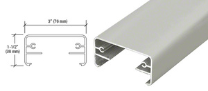 Clear Anodized 200X Series 241" Long Top Rail