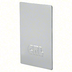 CRL Satin Anodized End Cap for L68S Series Laminated Square Base Shoe