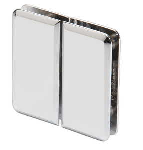 CRL Polished Chrome Petite 182 Series 180 Degree Glass-to-Glass Hinge Swings In Only