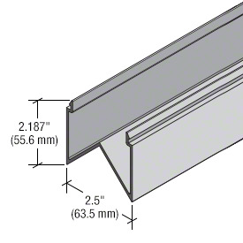 CRL-U.S. Aluminum 90 Degree Mullion Cover for StormWall XL Mullions, Clear Anodized Class 1