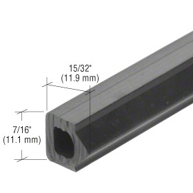 CRL-U.S. Aluminum Black 15/32" EPDM Spacer Gasket - 250'