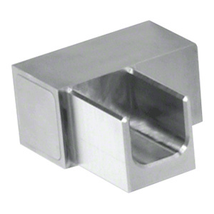CRL Juliet 316 Brushed Stainless Replacement Square Lower Left Fitting