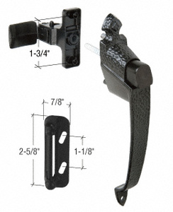 CRL Colonial Screen and Storm Door Push Button Latch with 1-3/4" Screw Holes