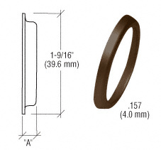 CRL Dark Bronze .157" Flared Cylinder Ring