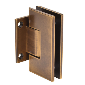 CRL Vintage Brass Vienna 074 Series Wall Mount Short Back Plate Hinge