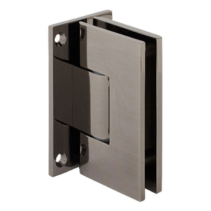 CRL Antique Brushed Nickel Vienna 337 Series Adjustable Wall Mount Full Back Plate Hinge