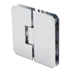 CRL Chrome Monaco 180 Series 180 Degree Glass-to-Glass Hinge Swings In and Out Hinge