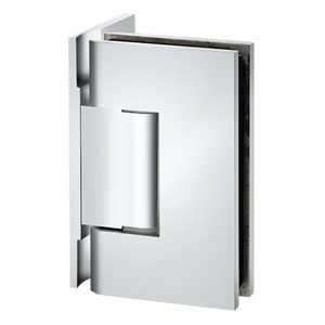 Polished Chrome Wall Mount with Offset Back Plate Designer Series Hinge