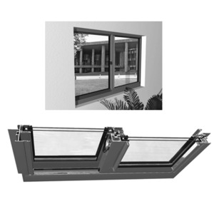 CRL-U.S. Aluminum White KYNAR® Paint 8200 Series Horizontal Sliding Window for 1" Glazing