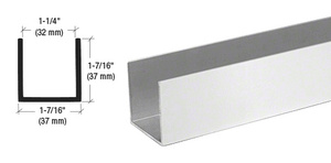 CRL Satin Anodized 1-1/4" U-Channel Extrusion - 144"