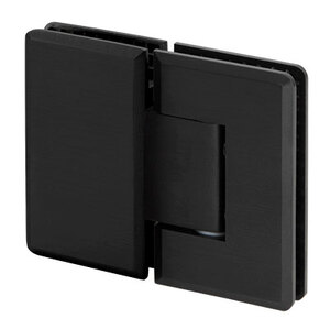 Matte Black 180º Glass to Glass Adjustable Coronado Beveled Series Hinge